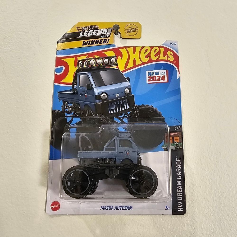 Hot Wheels Car Mazda Autozam Hotwheels Legend Tour Winner Monster Truck New 2024